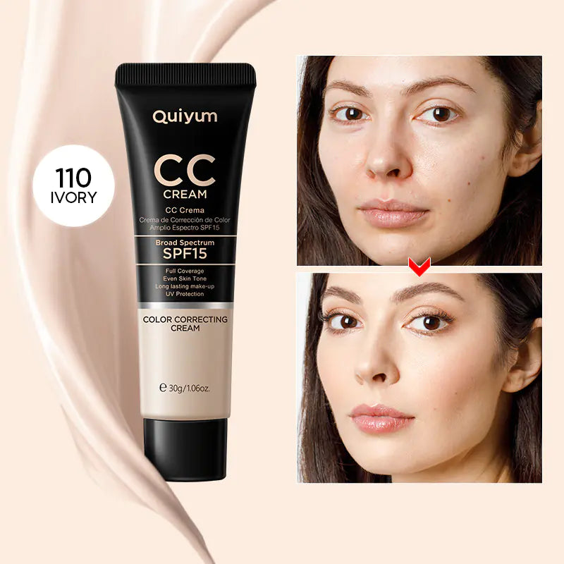 Quiyum CC Cream 30ml (Color Box) - Hydrating and Concealing