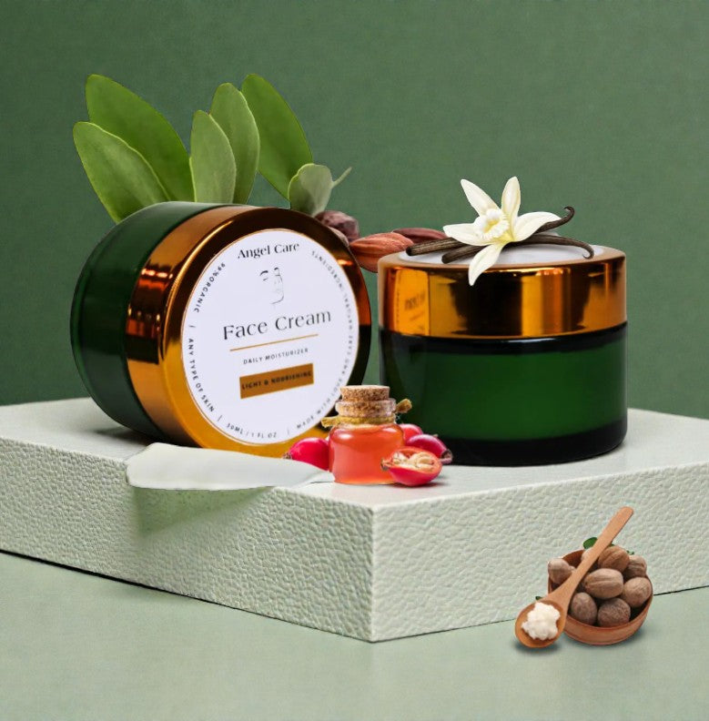 Facial Ice Globe All Natural Hydrating Face Cream | Organic & Vegan Face Moisturizer for Sensitive Skin | Deep Hydration - Ideal for Dry Skin